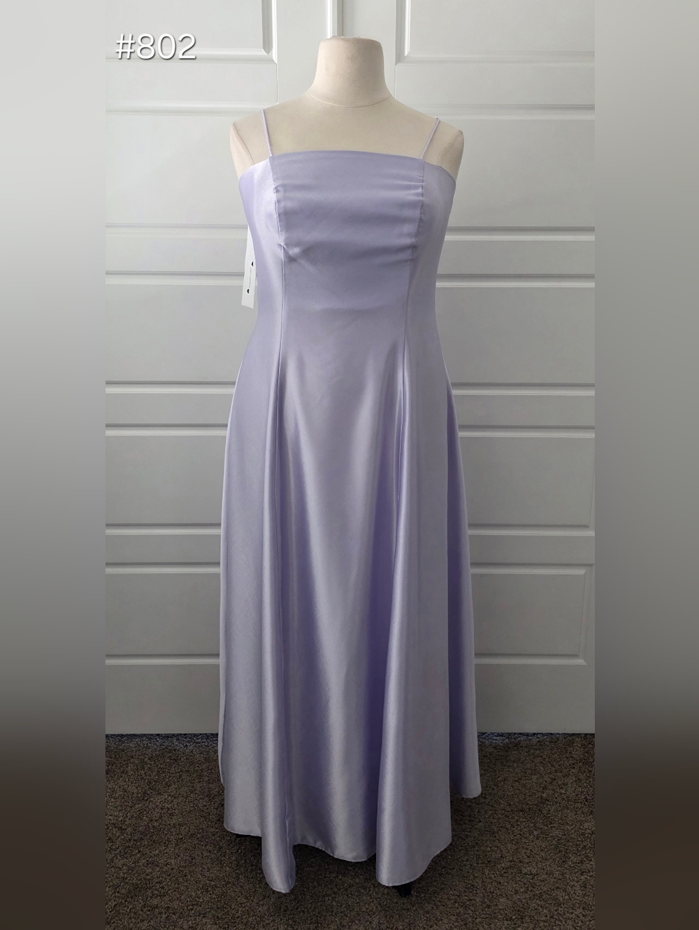 Simple Purple A-line Formal Dress With Spaghetti Straps